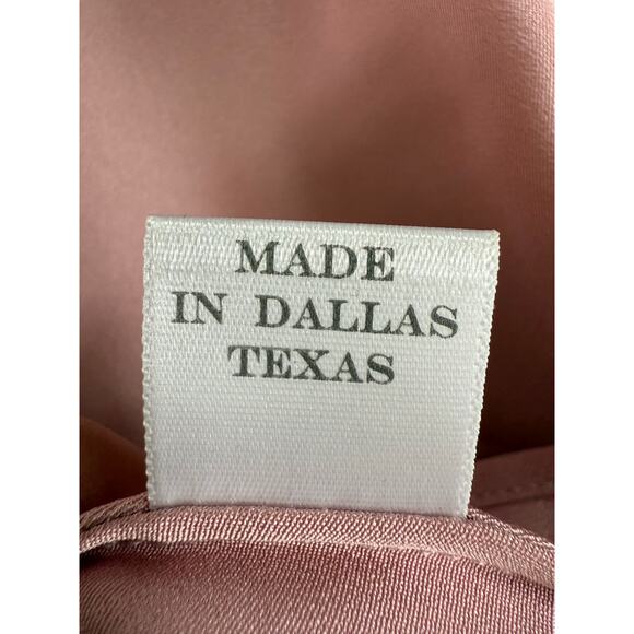 Tish Cox Mini Dress Small Pink One Shoulder Draped Asymmetrical Made in Dallas - Picture 11 of 13